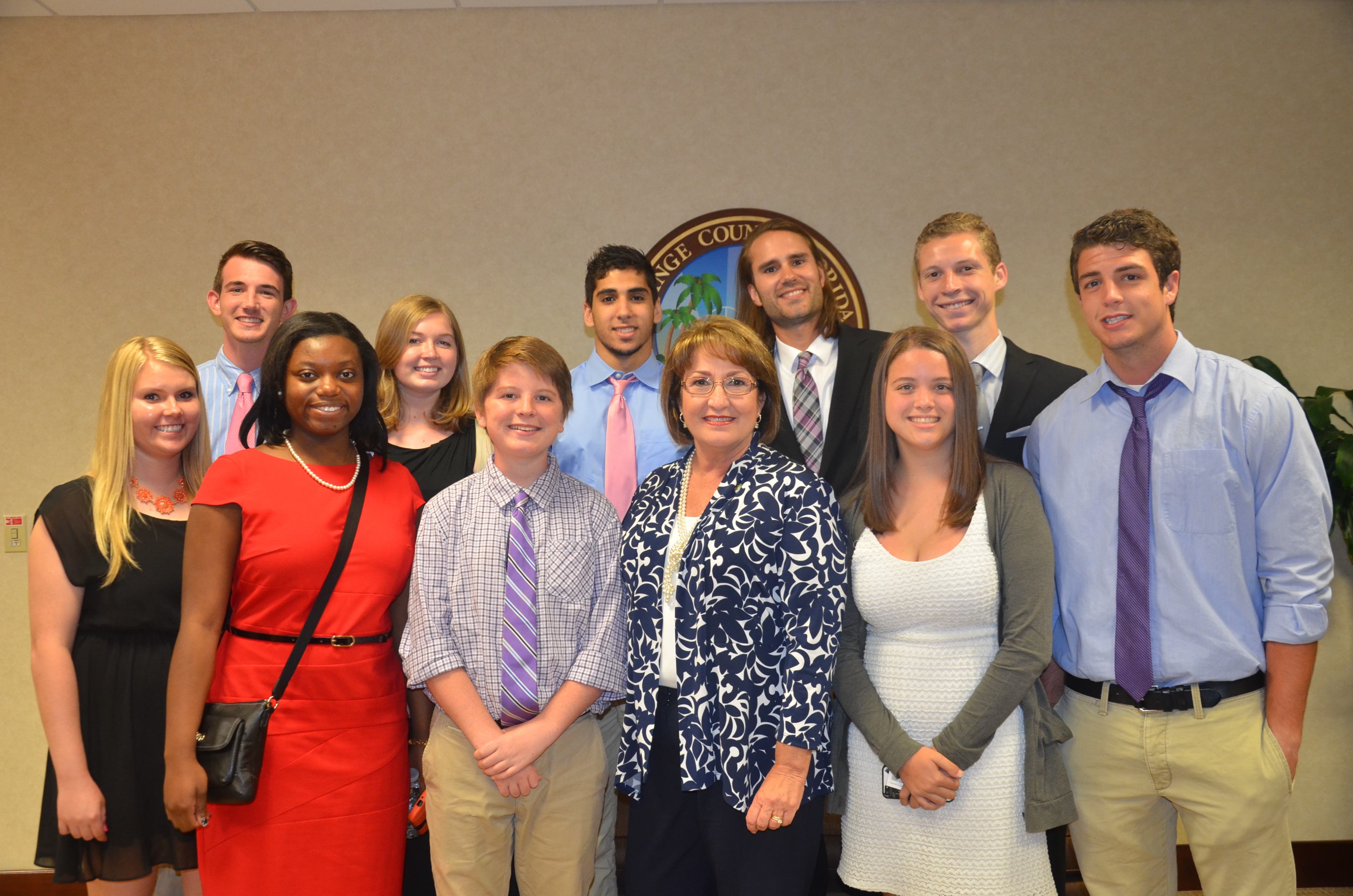 Mayor Jacobs with Mayor for a Day winners