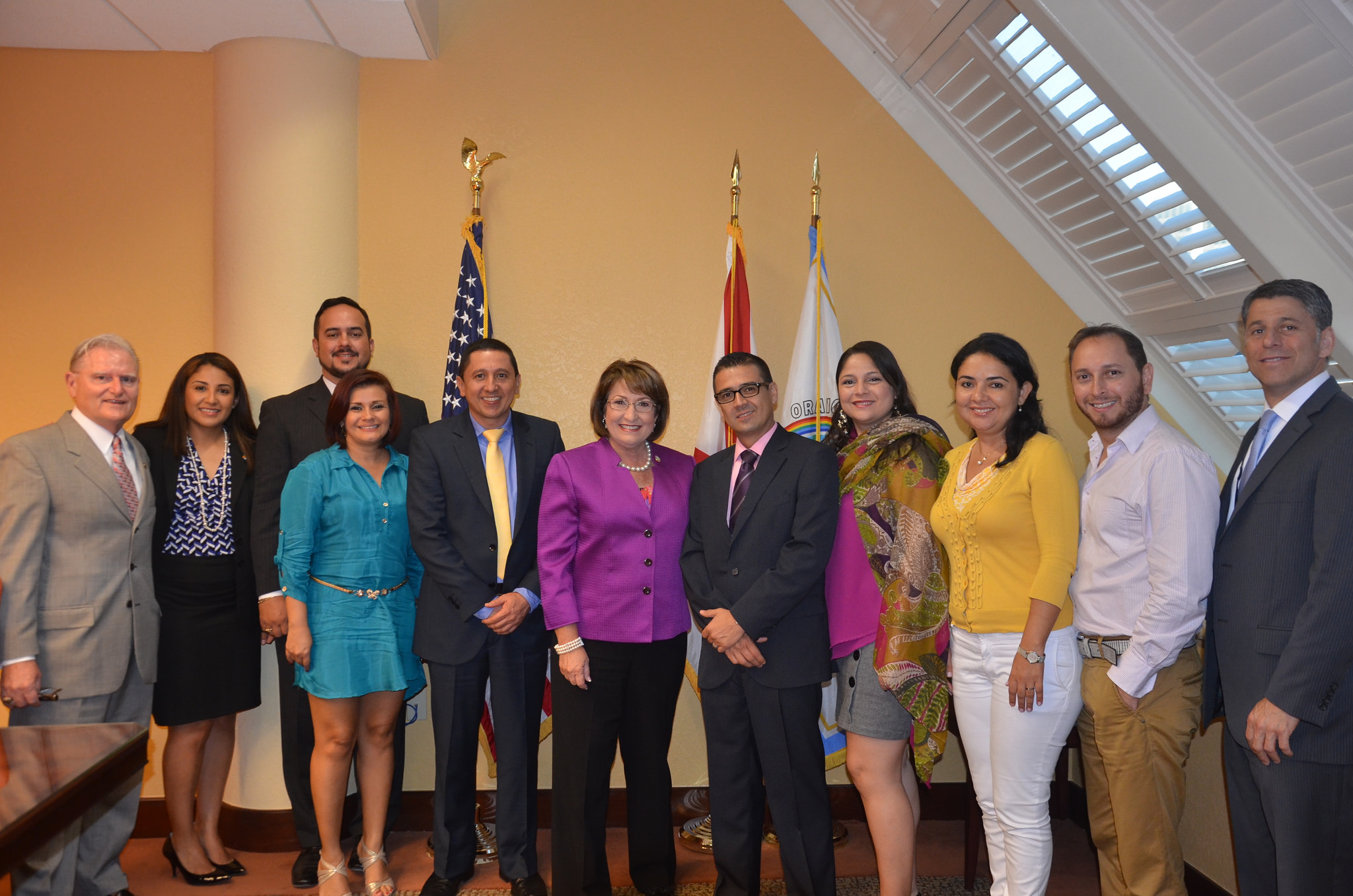 Mayor Jacobs with distinguished Colombian faculty