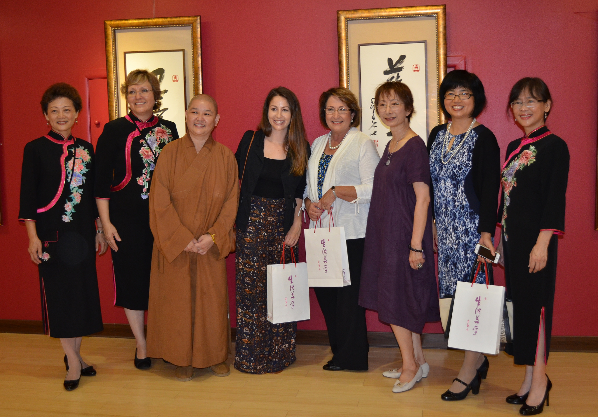 Mayor Jacobs with personnel celebrating Asian culture