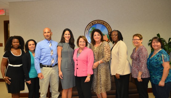 Mayor Jacobs with Advisroy Boards personnel
