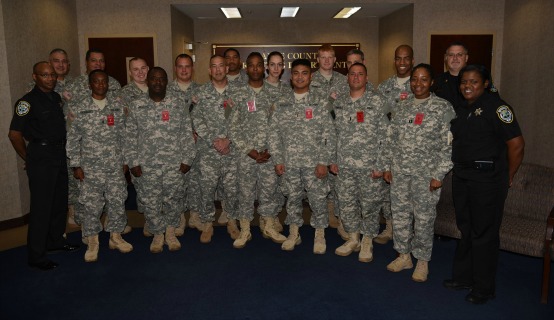 Military Personnel visit the OC Jail