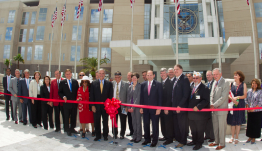 Ribbon Cutting for Veterans Administration Medical Center