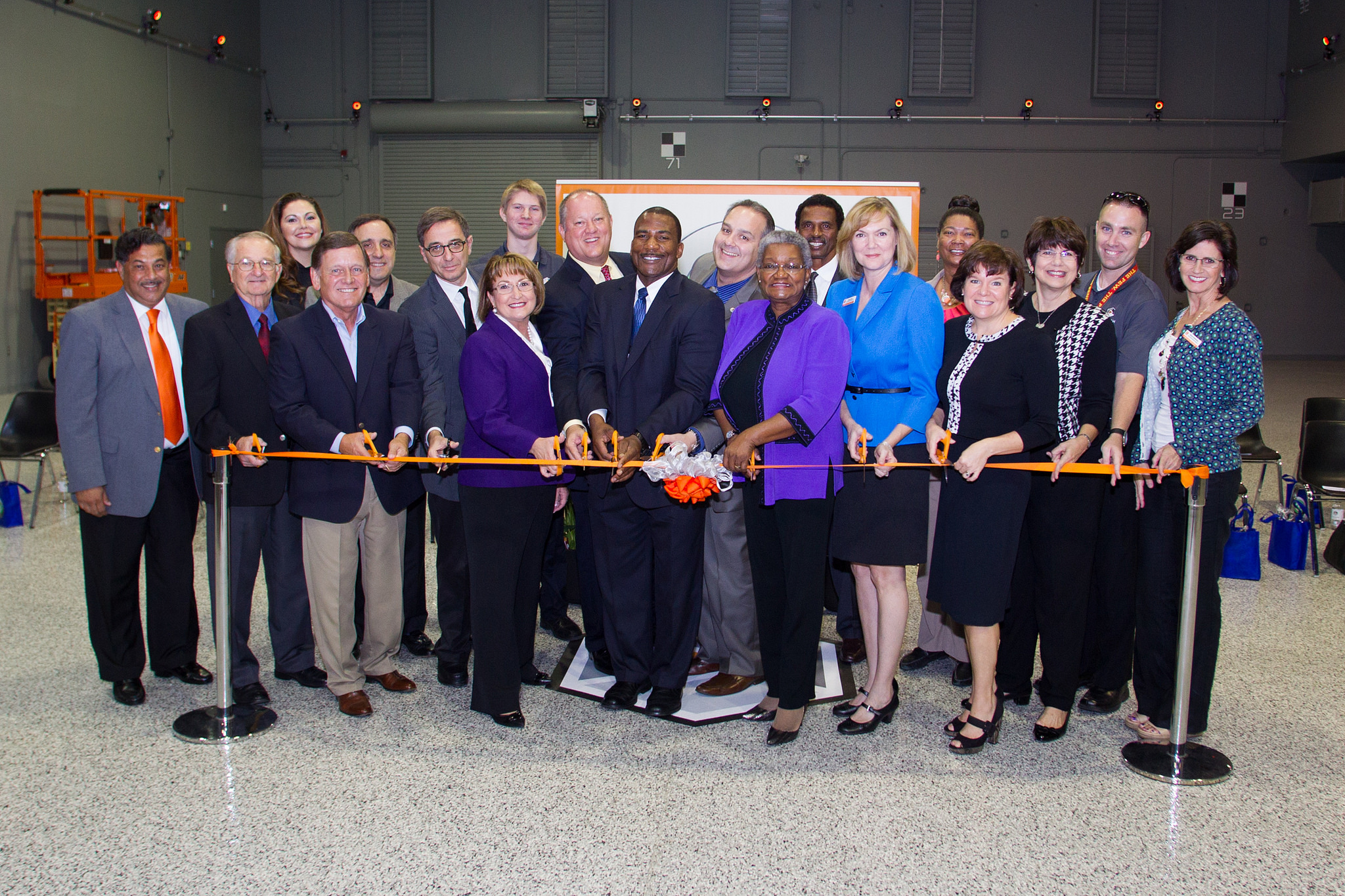 Mayor Teresa Jacobs and community leaders cut the ribbon for Orange County Public Schools’ new Tech Centers Launch Site