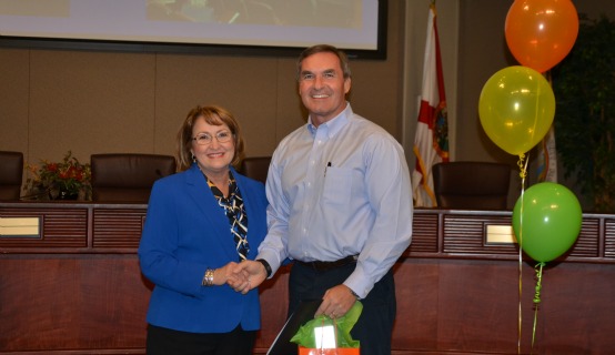 MAyor Jacobs and OC Experience Attendee