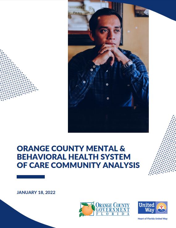Cover page of the Orange County Mental and Behavioral Health System of Care Community Analysis